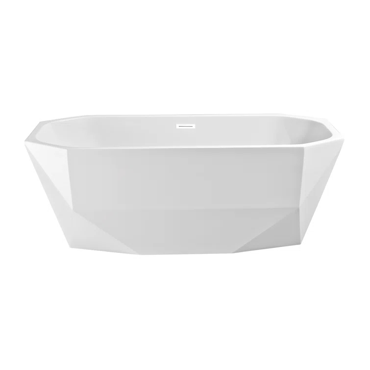 1501 mm x 719 mm Freestanding Roll Top Bathtub