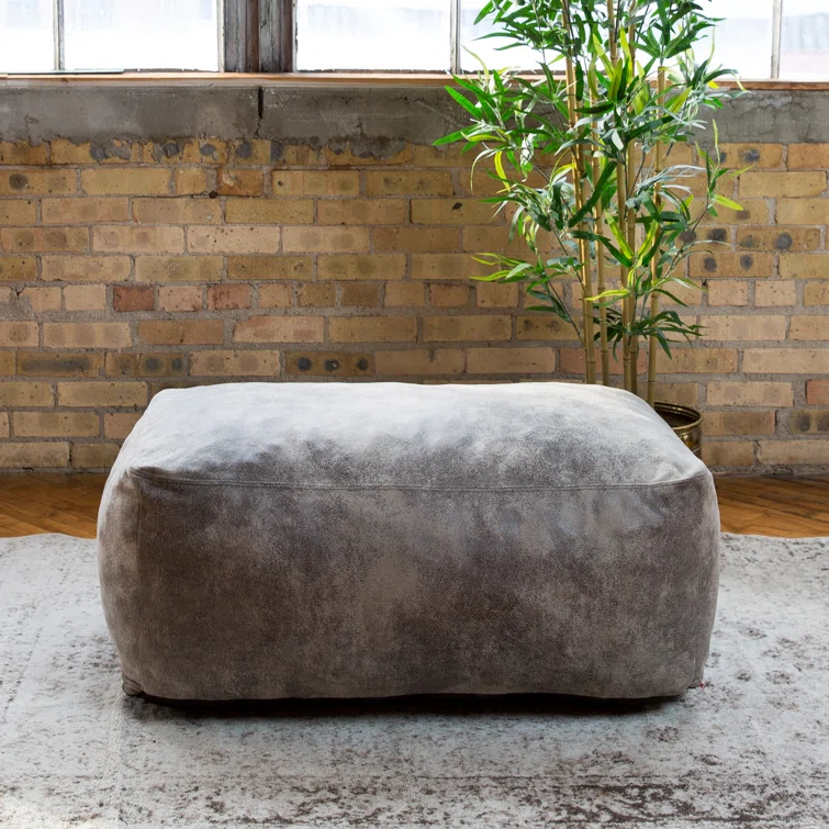Big Joe Nestle Vegan Leather Loveseat Ottoman