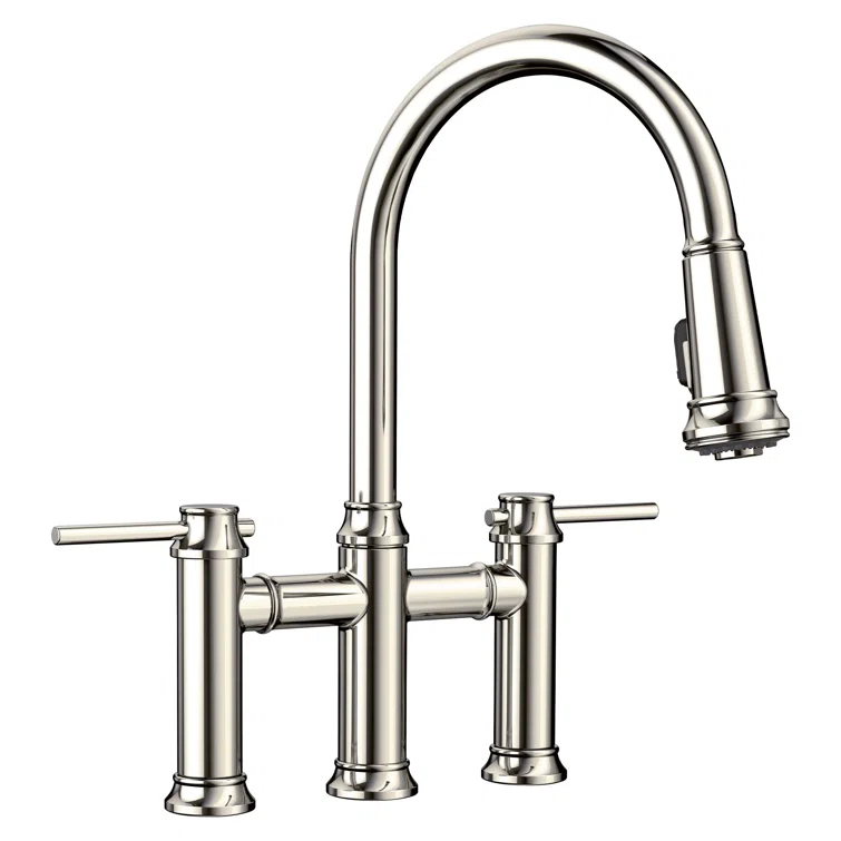 Blanco Empressa Pull-Down Dual-Spray Bridge Faucet 442506