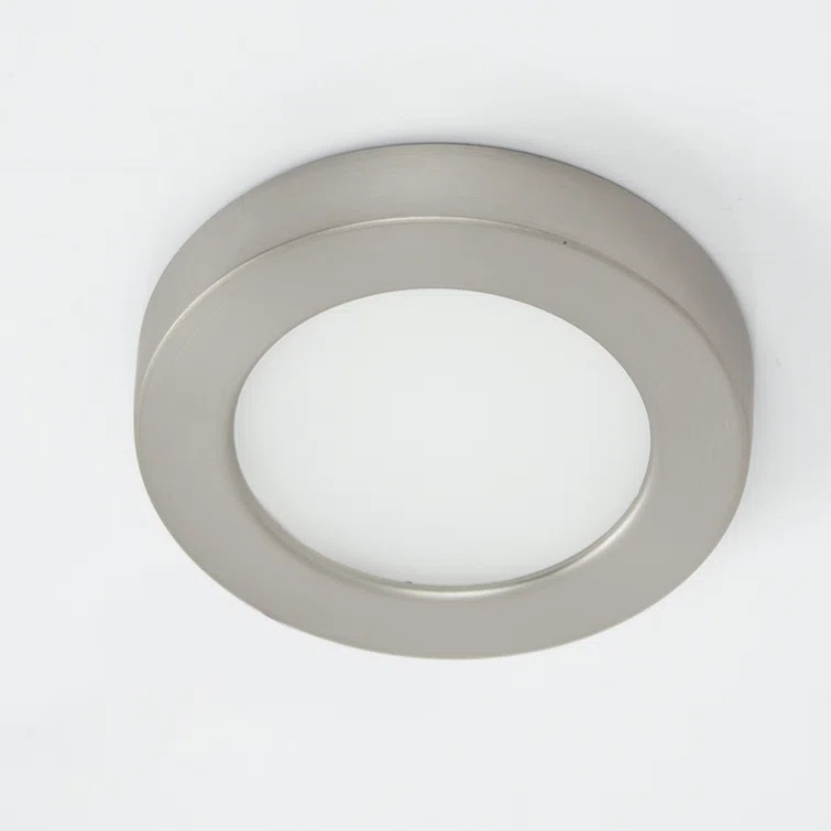 HR90 LED Edge Recessed Button Light Trim, 2700K Color Temperature