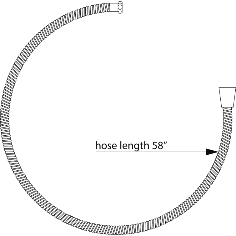 Perrin & Rowe 58" Flexible Shower Hose