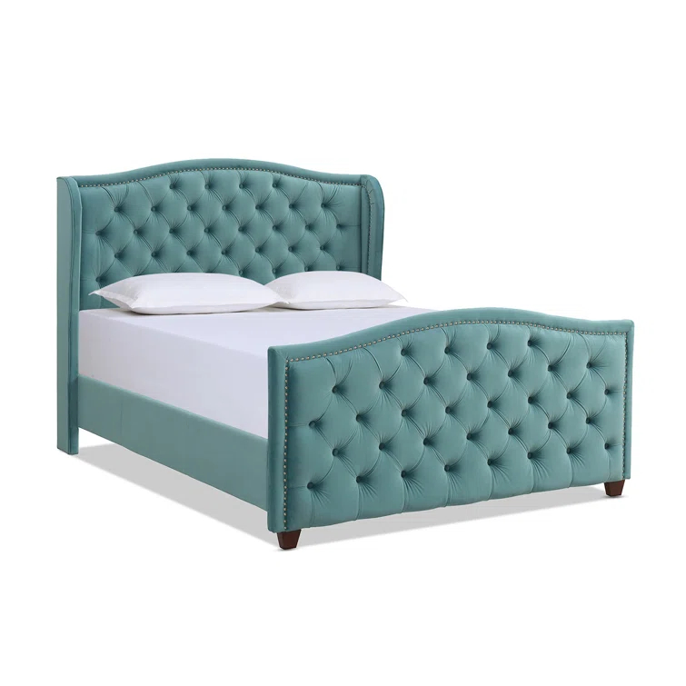 Coleman Upholstered Wingback Bed