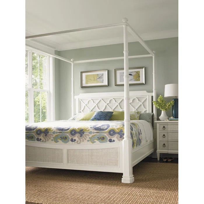 Ivory Key Canopy Bed