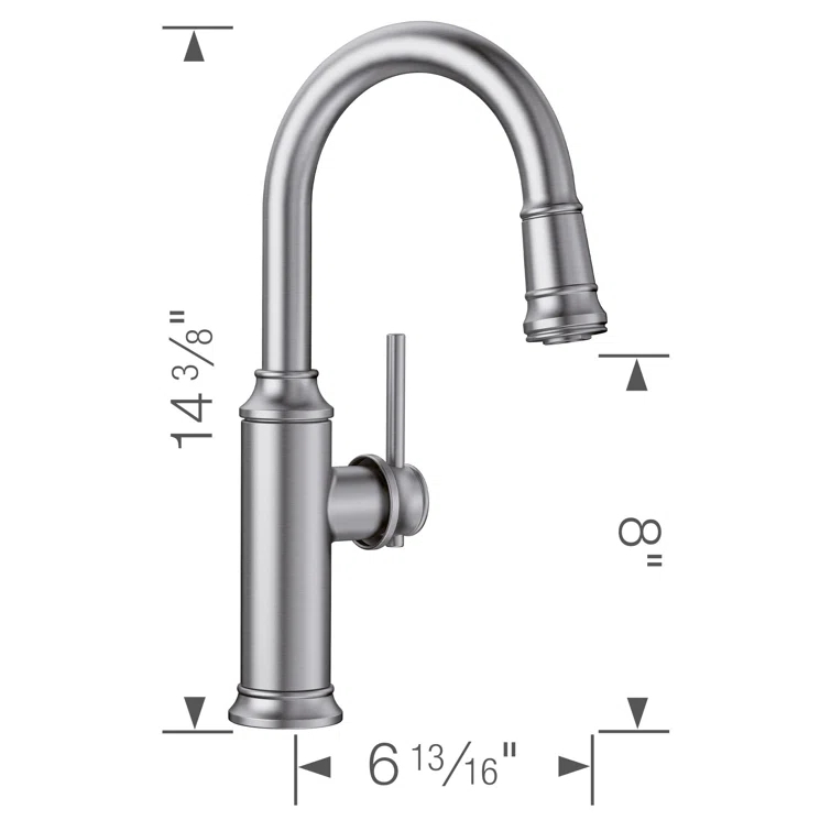 Empressa Pull Down Bar Faucet