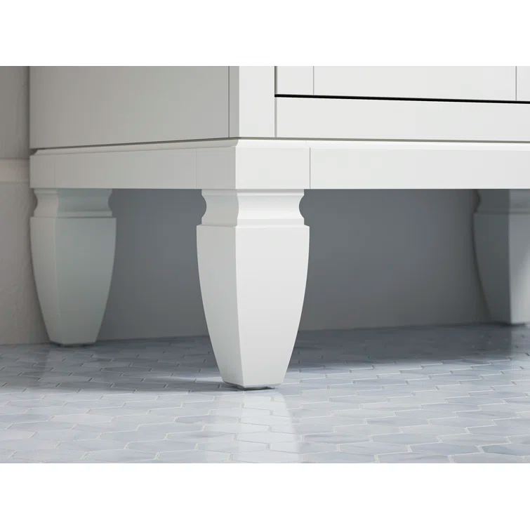 Hearthaven 30'' Free Standing Single Bathroom Vanity Cabinet with Sink and Quartz Top