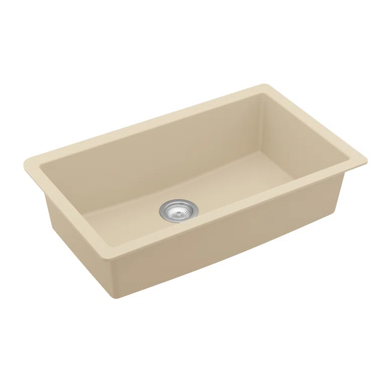 Karran Quartz 32-1/4'' X 19-1/4'' Large Single Bowl Undermount Kitchen Sink