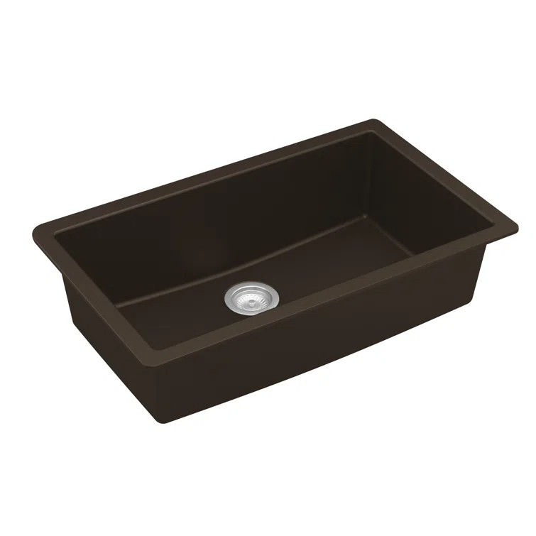 Karran Quartz 32-1/4'' X 19-1/4'' Large Single Bowl Undermount Kitchen Sink