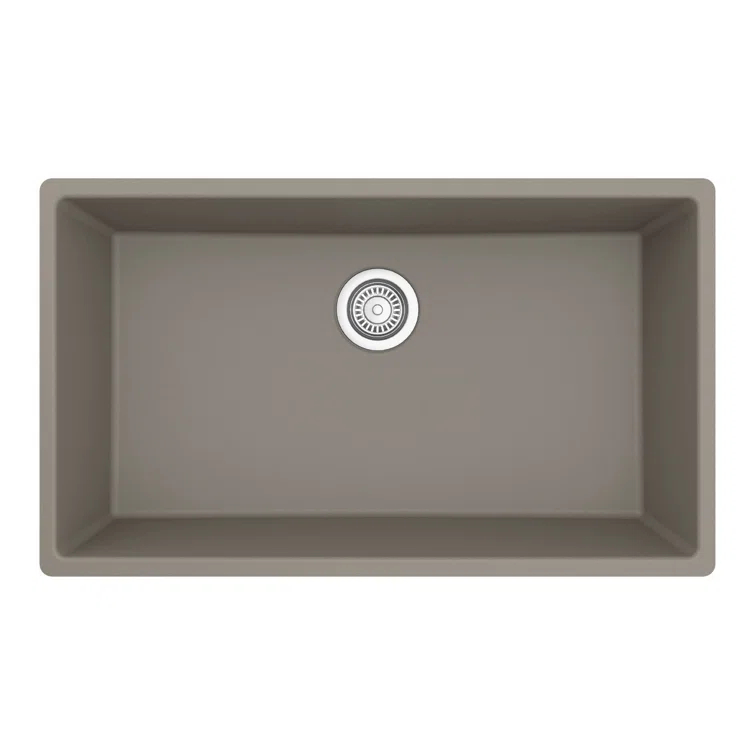 Karran Quartz 32-1/4'' X 19-1/4'' Large Single Bowl Undermount Kitchen Sink