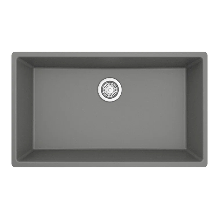 Karran Quartz 32-1/4'' X 19-1/4'' Large Single Bowl Undermount Kitchen Sink