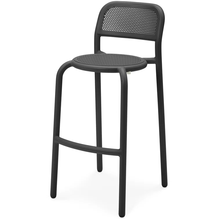 Anthracite Powder Coated Aluminum Outdoor Bar Stool