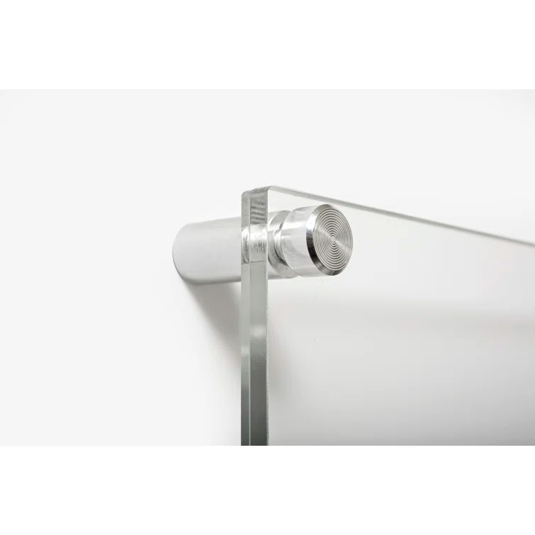 Wexel Art 1-Inch Standard Wall Mounts Grade Acrylic Floating Frames, Silver (Pack Of 4)