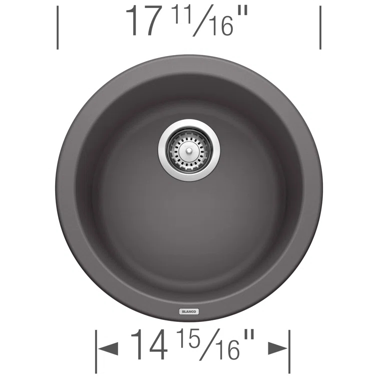 Rondo SILGRANIT 18" Dual Mount Bar Sink