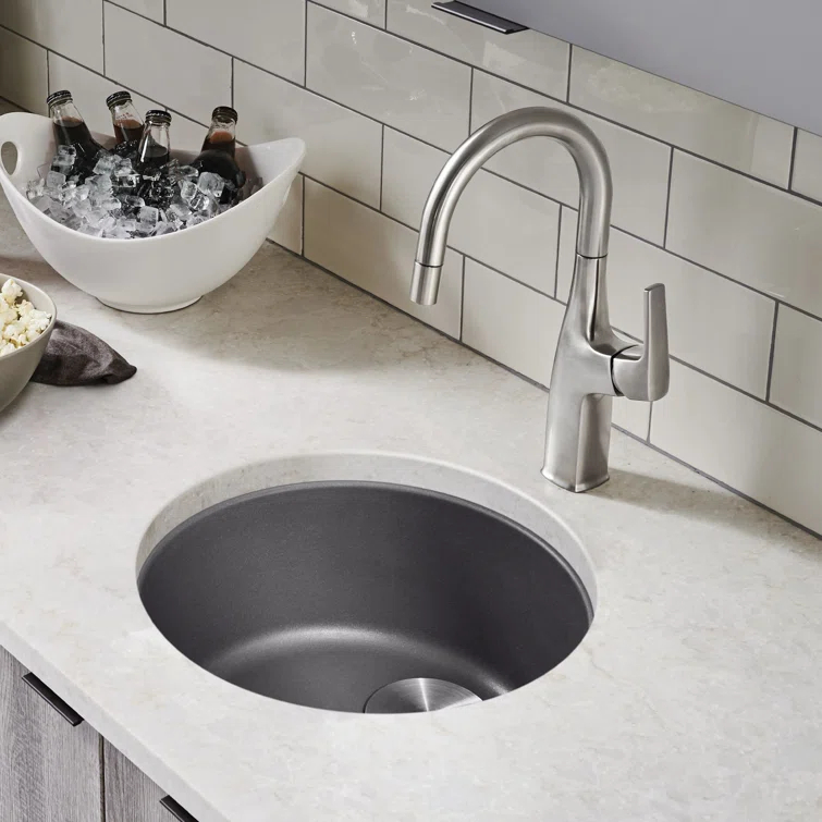 Rondo SILGRANIT 18" Dual Mount Bar Sink