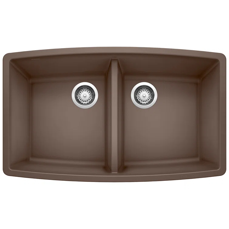 Performa SILGRANIT 33" L x 19" W Double Bowl Undermount Kitchen Sink