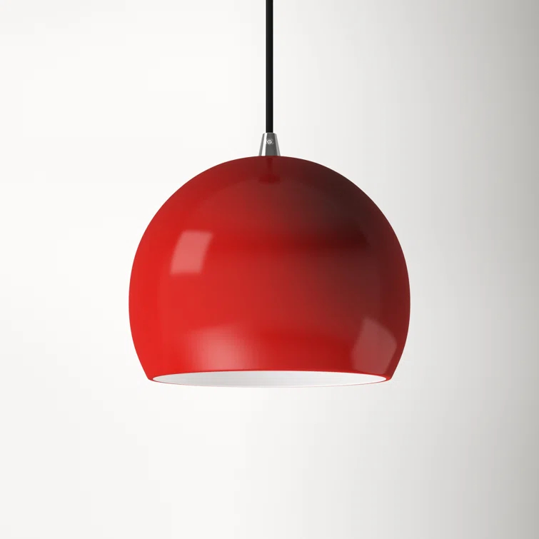 Schultz Single Light Metal Dimmable Pendant