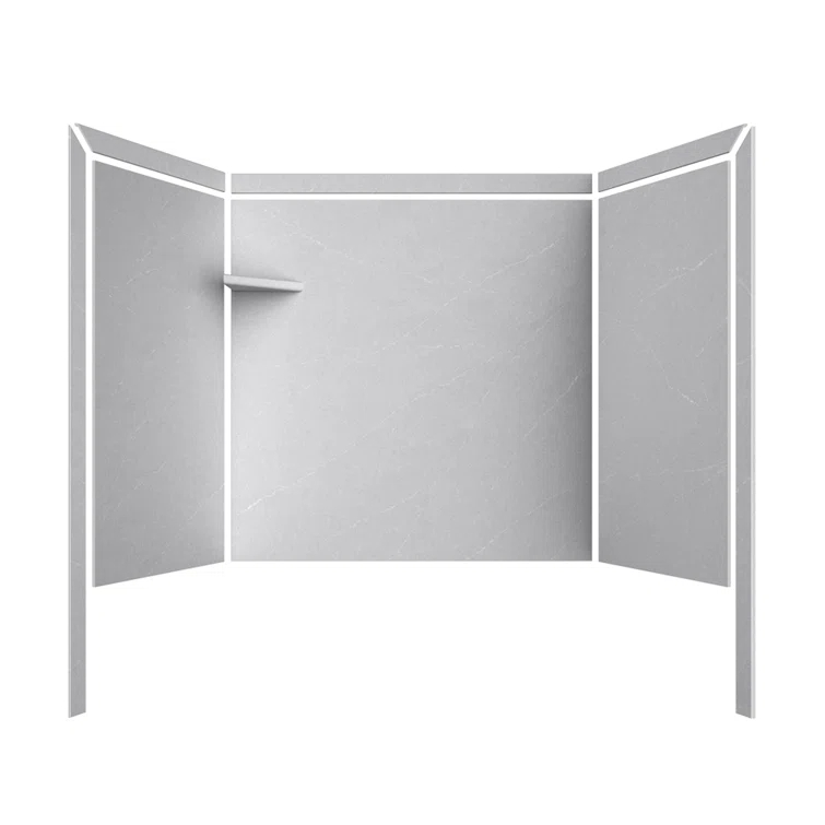 FlexStone Elite 60"W x 32"D x 60"H Alcove Bathtub Surround