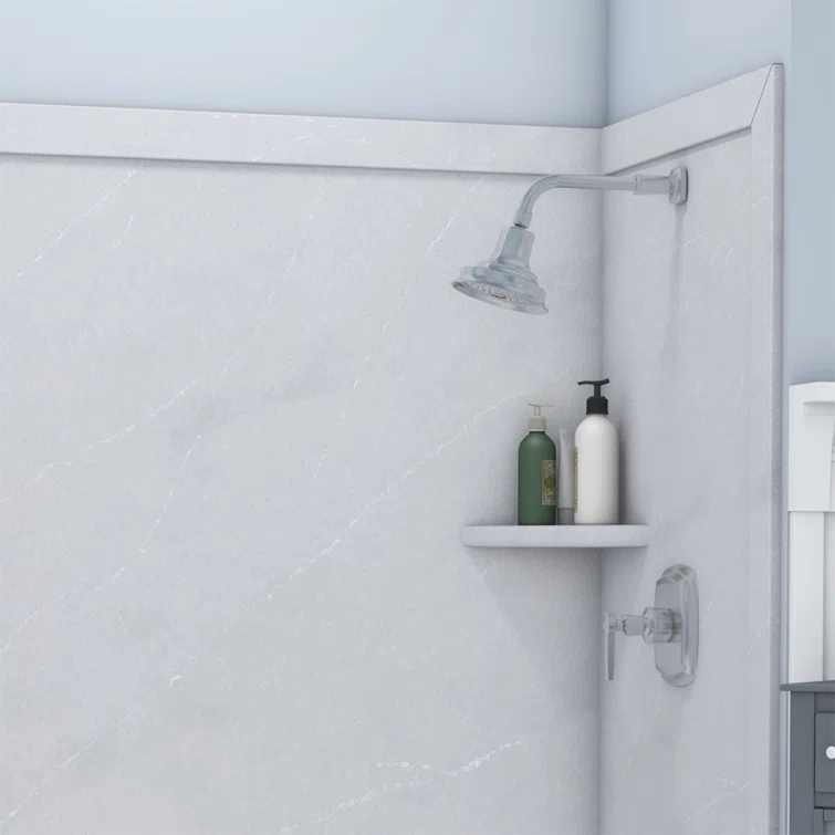 FlexStone Elite 60"W x 32"D x 60"H Alcove Bathtub Surround