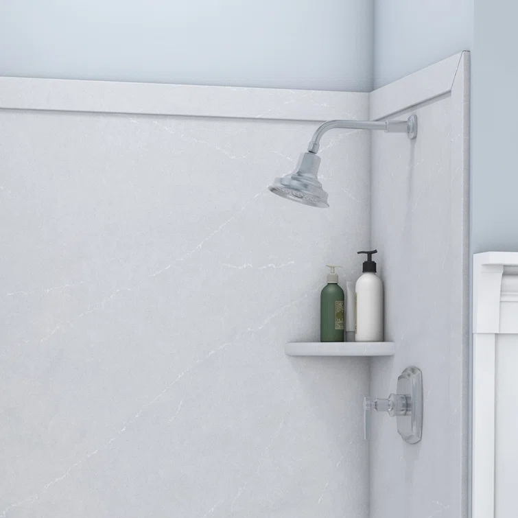 FlexStone Elegance 3-Panel 48"W x 36"D x 80"H Alcove Shower Surround