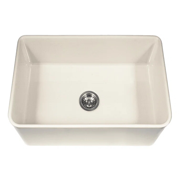 Houzer Farmhouse Platus Apron Front 30 Inch Fireclay Single Bowl Kitchen Sink