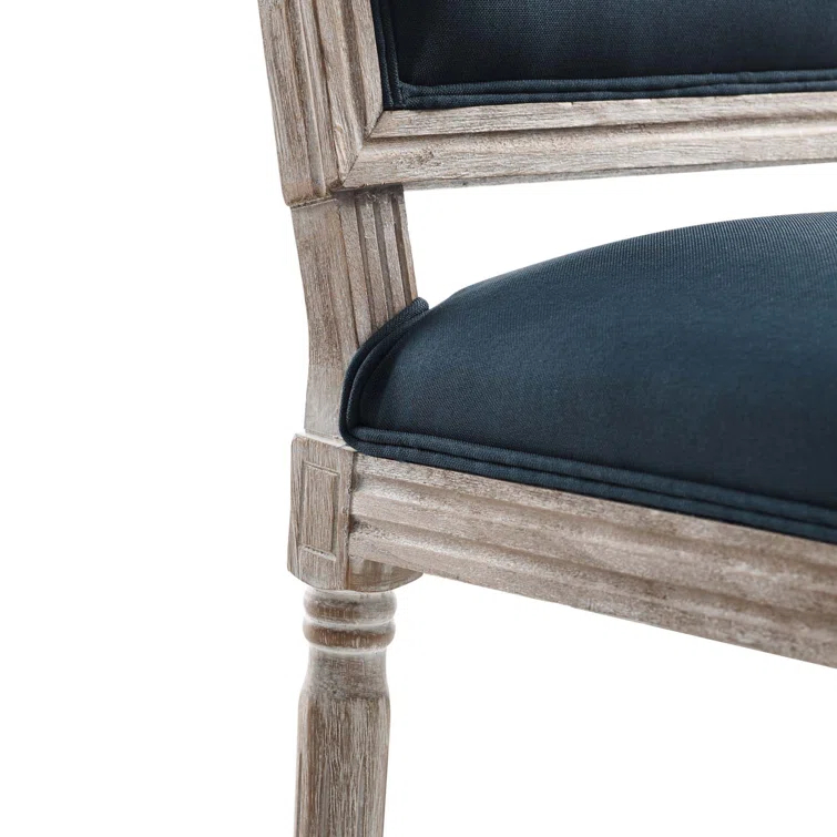 Modway Court French Vintage Upholstered Fabric Dining Side Chair