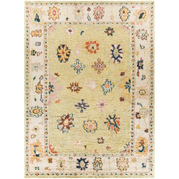 Hand-Knotted Blue Wool 6' x 9' Oriental Area Rug