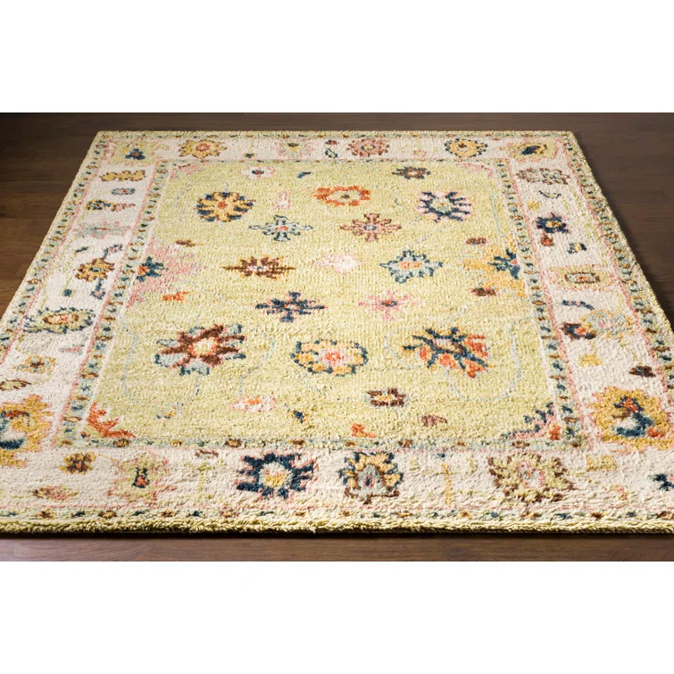 Hand-Knotted Blue Wool 6' x 9' Oriental Area Rug