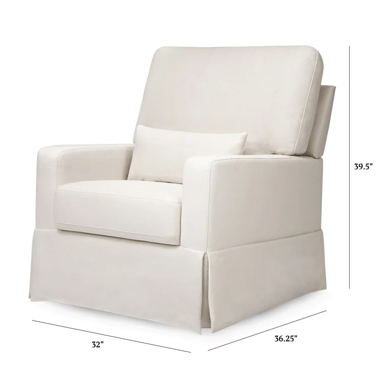 Crawford Upholstered Swivel Glider