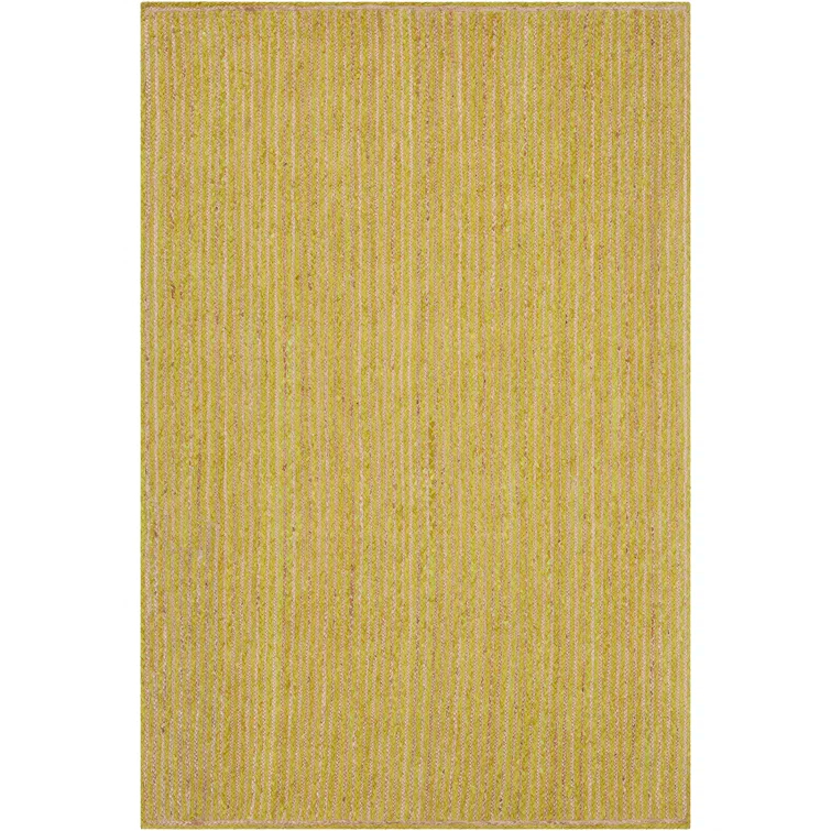 Alyssa Textured Contemporary Lime Green Area Rug