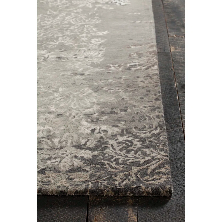 Hand-tufted Elegance Gray Wool and Viscose 5' x 7' Area Rug