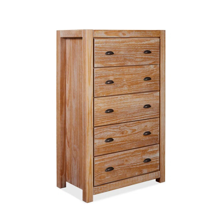 Montauk Solid Wood 32.5'' W 5 - Drawer Dresser