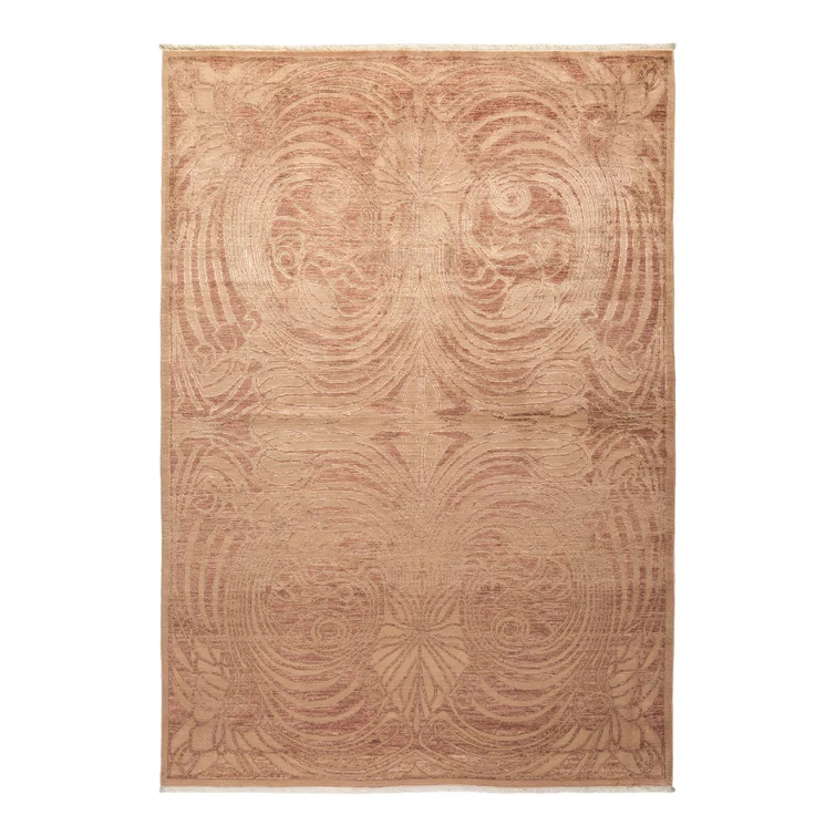Solo Rugs One-of-a-Kind Hand-Knotted New Age 6' x 8'9" Wool Area Rug in Beige | Perigold