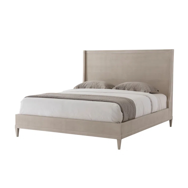Theodore Alexander TA Studio Leather Wingback Bed