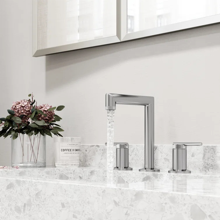 Sterling 7" H Two Handle Widespread Bathroom Faucet