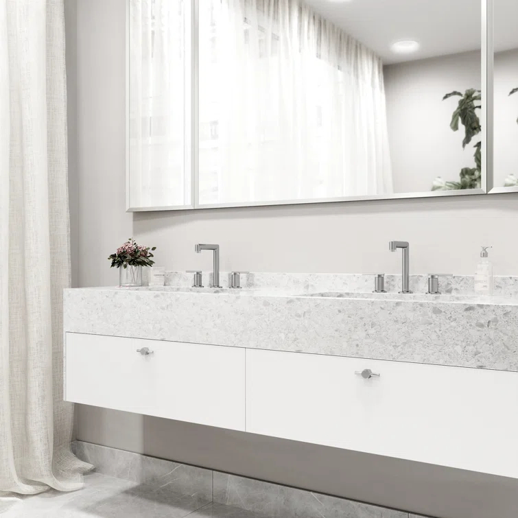 Sterling 7" H Two Handle Widespread Bathroom Faucet