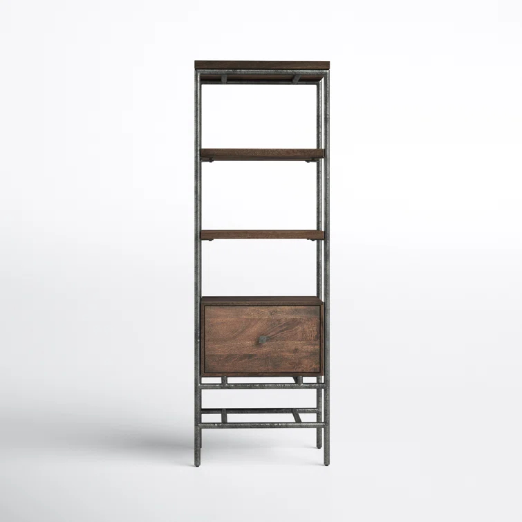 Gerti Narrow Etagere Bookcase