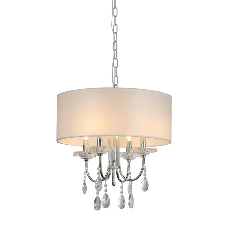 Bliss 4 - Light Dimmable Drum Chandelier