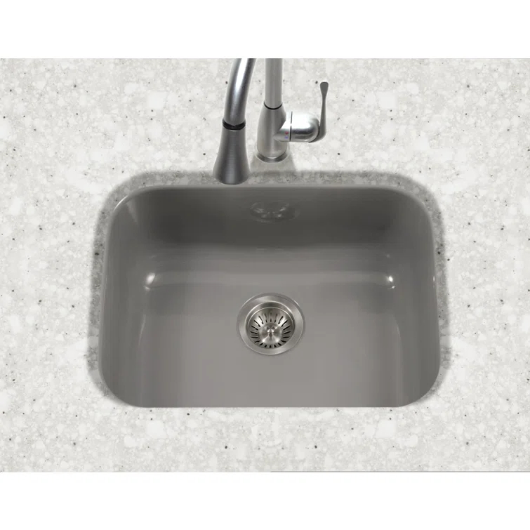 Porcela 22.75'' L Undermount Single Bowl Steel Kitchen Sink