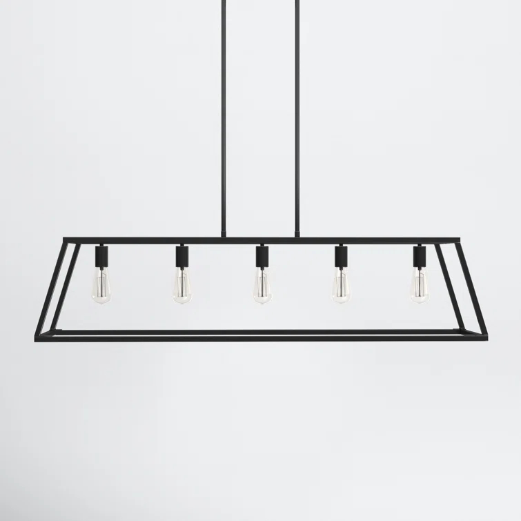 Clare 5 Light Metal Dimmable Kitchen Island Chandelier