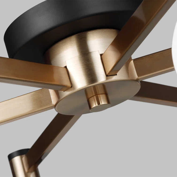 Andrea 6 Light Glass Semi Flush Mount