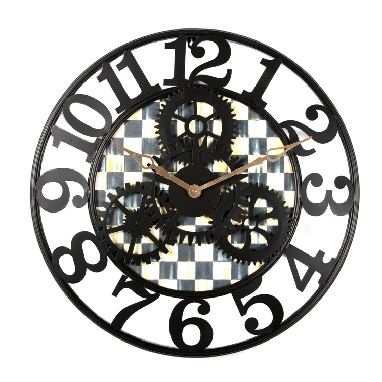 Courtly Check® Small Farmhouse Wall Clock