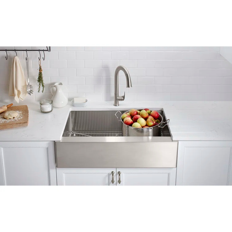 Strive 36" Stainless Steel Farmhouse Undermount Single-Bowl Kitchen Sink