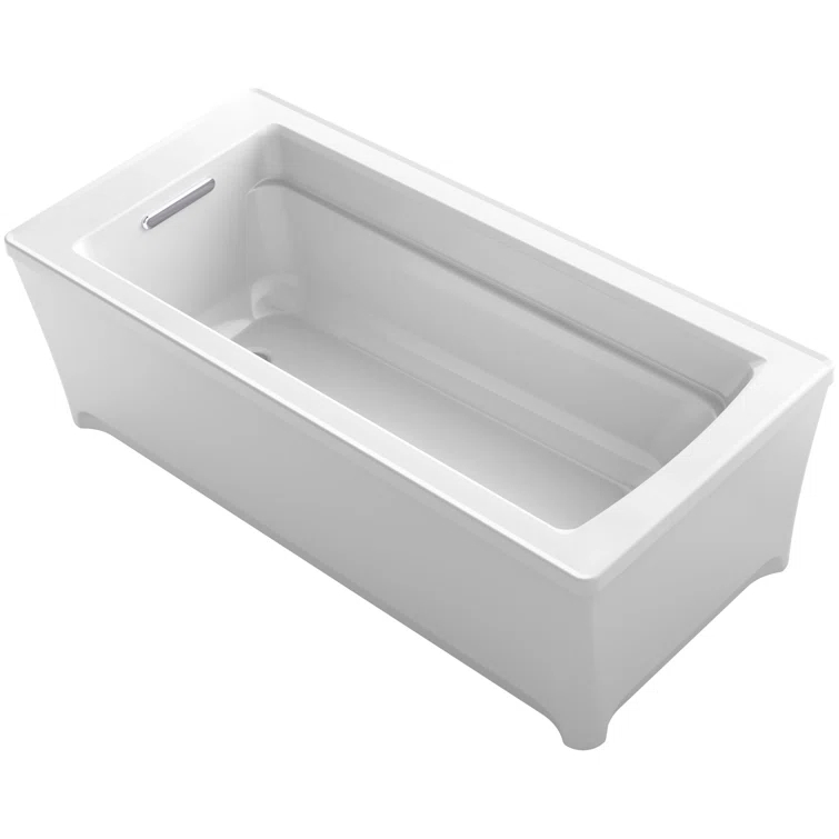 Archer® 68" x 32" Freestanding Soaking Acrylic Bathtub