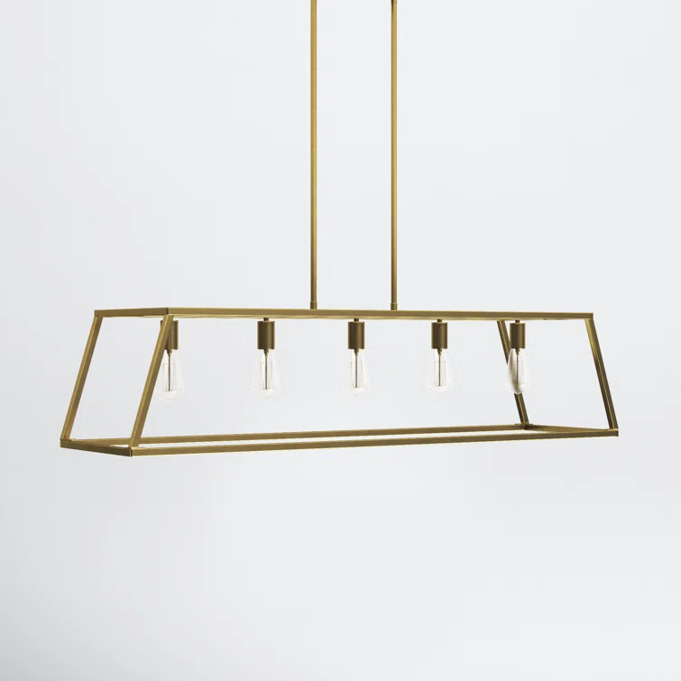 Clare 5 Light Metal Dimmable Kitchen Island Chandelier