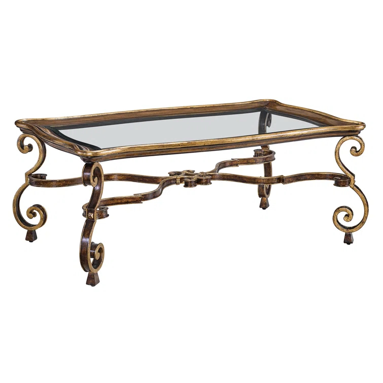 Maitland-Smith Sovereign Glass Top Coffee Table