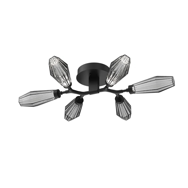 Aalto Glass LED Flush Mount