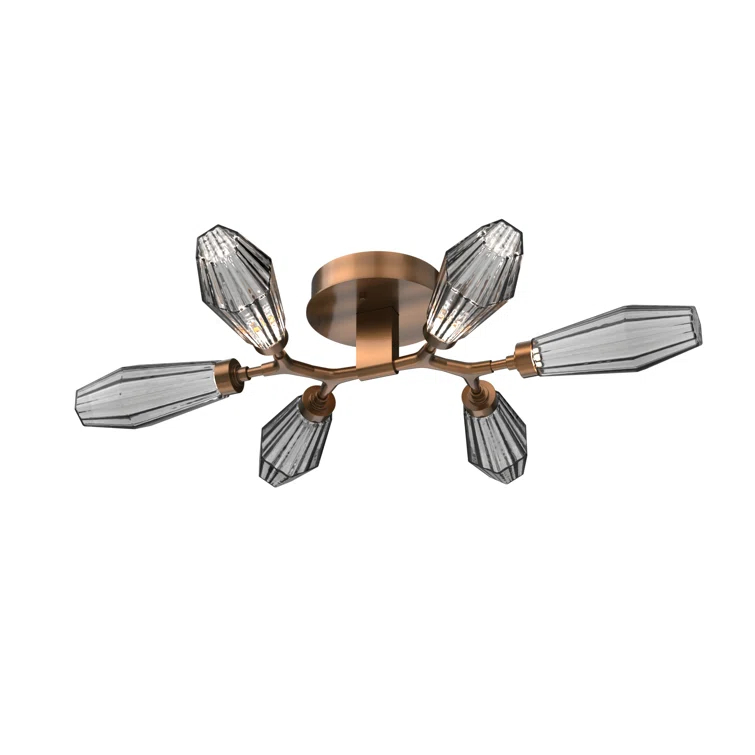 Aalto Glass LED Flush Mount