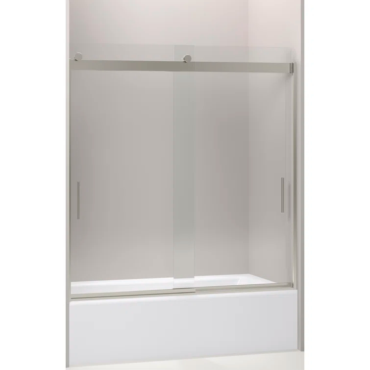 Levity 59.62" x 62" Bypass Bath Door with CleanCoat® Technology