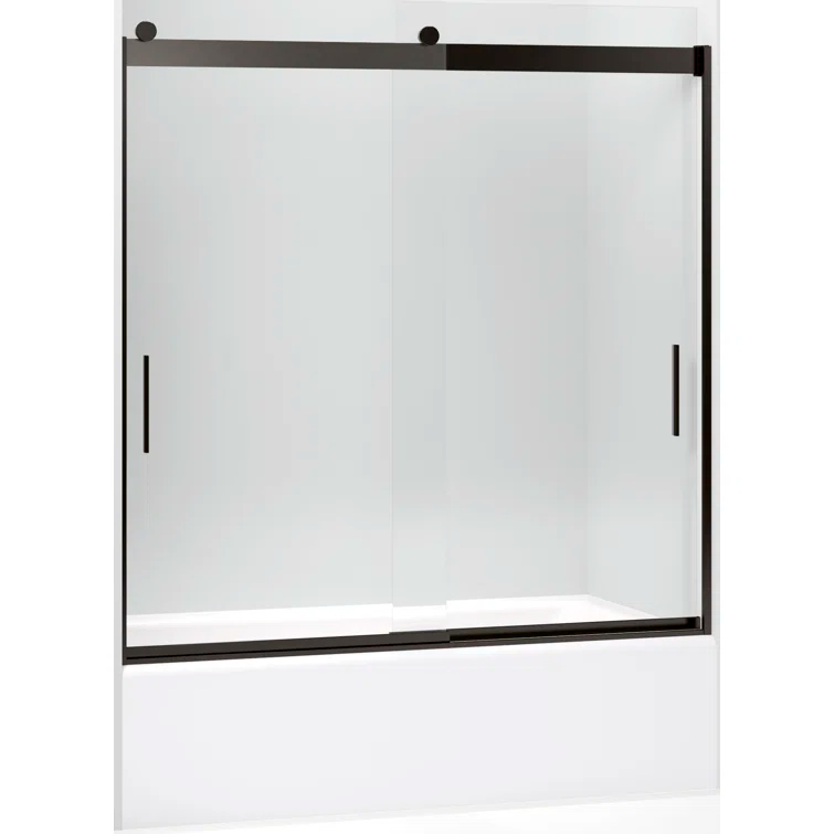 Levity 59.62" x 62" Bypass Bath Door with CleanCoat® Technology