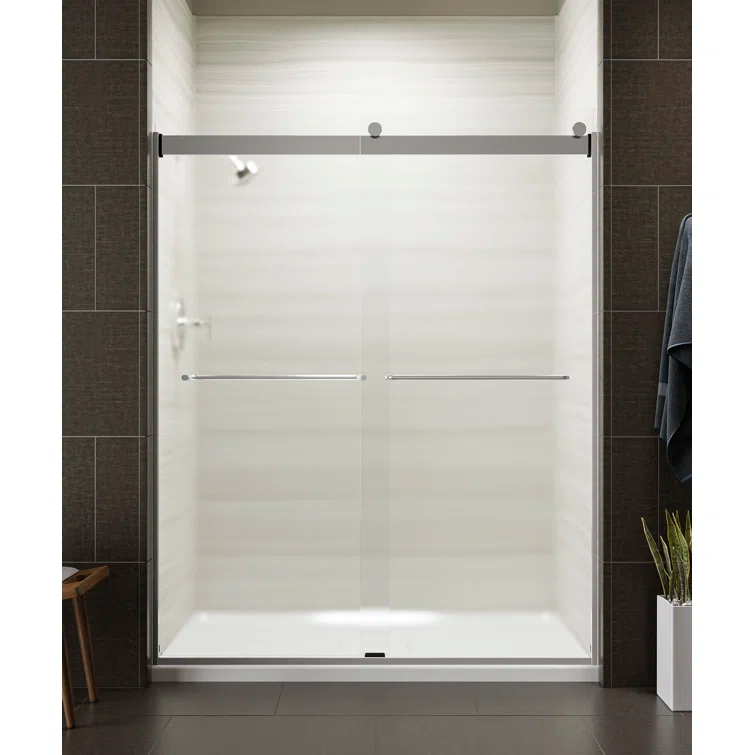 Levity 59.63" x 74" Bypass Shower Door with CleanCoat® Technology