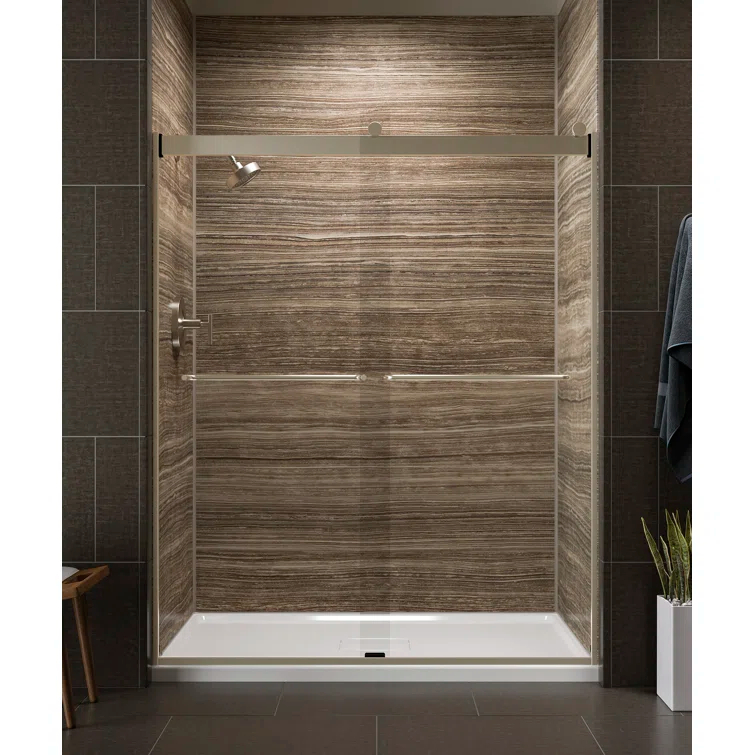 Levity 59.63" x 74" Bypass Shower Door with CleanCoat® Technology